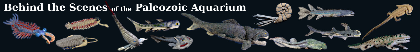 behind the scenes of the paleozoic aquarium banner